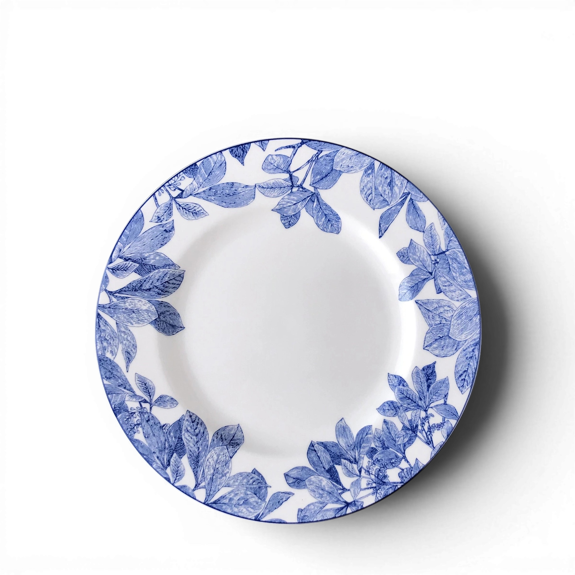 Blue Leaf Salad Plate | 8"
