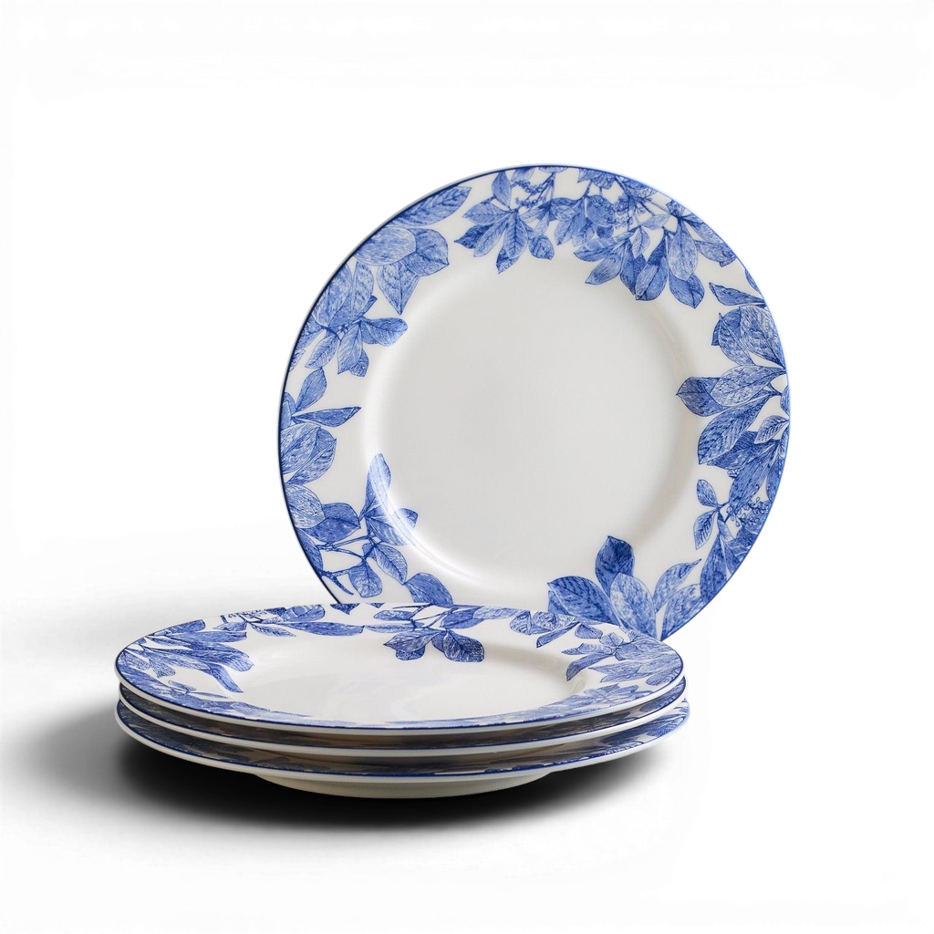 Blue Leaf Salad Plate | 8"