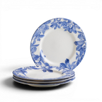 Blue Leaf Salad Plate | 8"