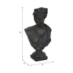 Bronze Resin Grecian Bust | 12"