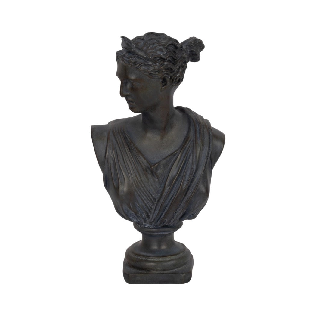Bronze Resin Grecian Bust | 12"