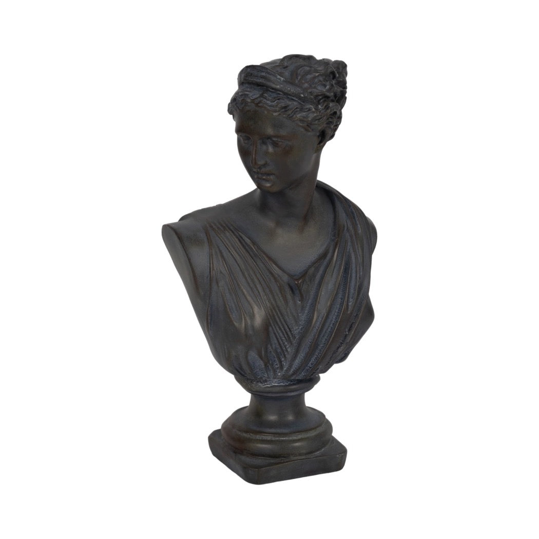 Bronze Resin Grecian Bust | 12"