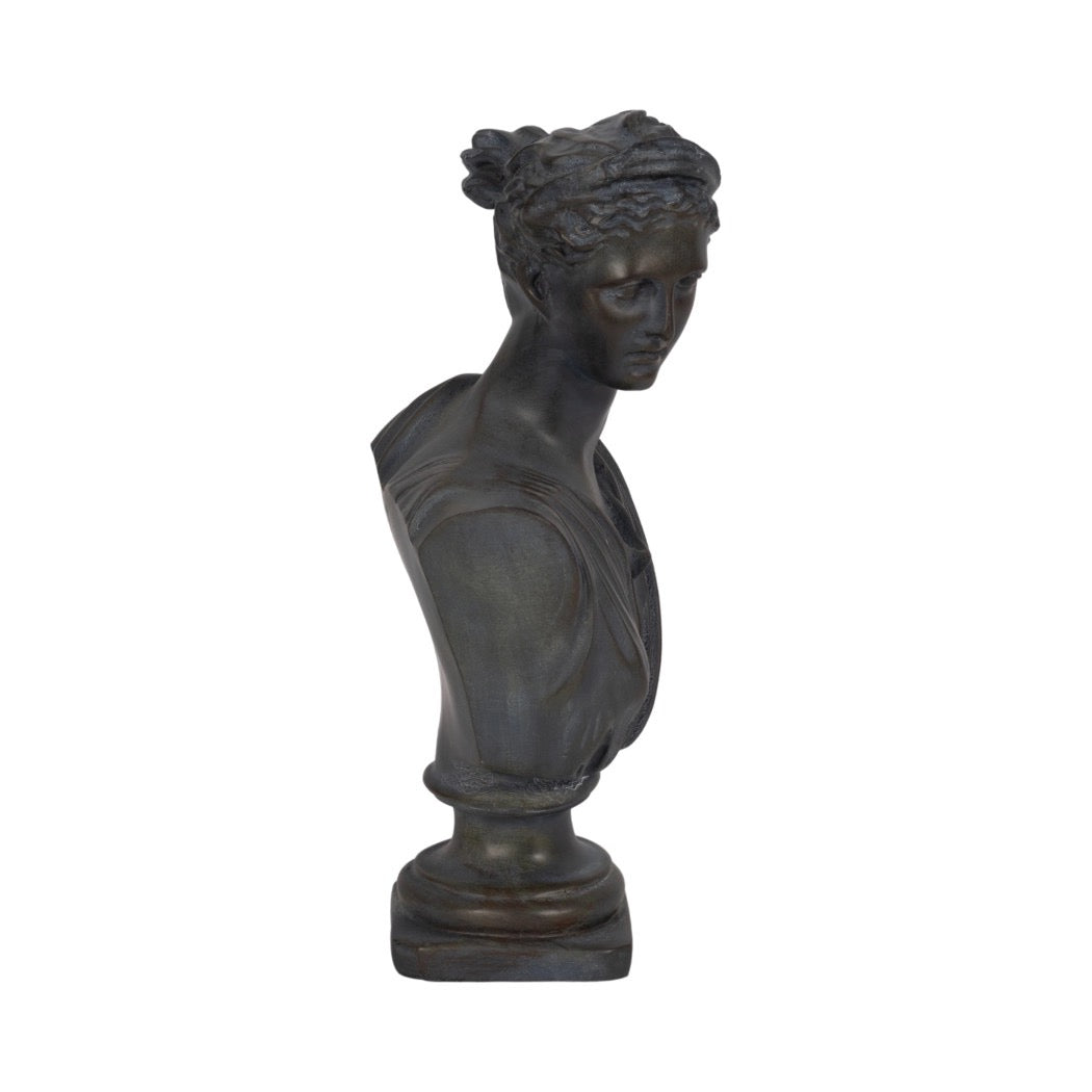 Bronze Resin Grecian Bust | 12"