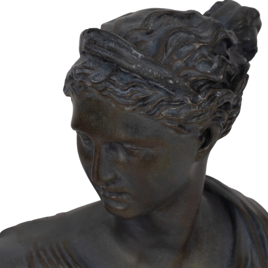 Bronze Resin Grecian Bust | 12"
