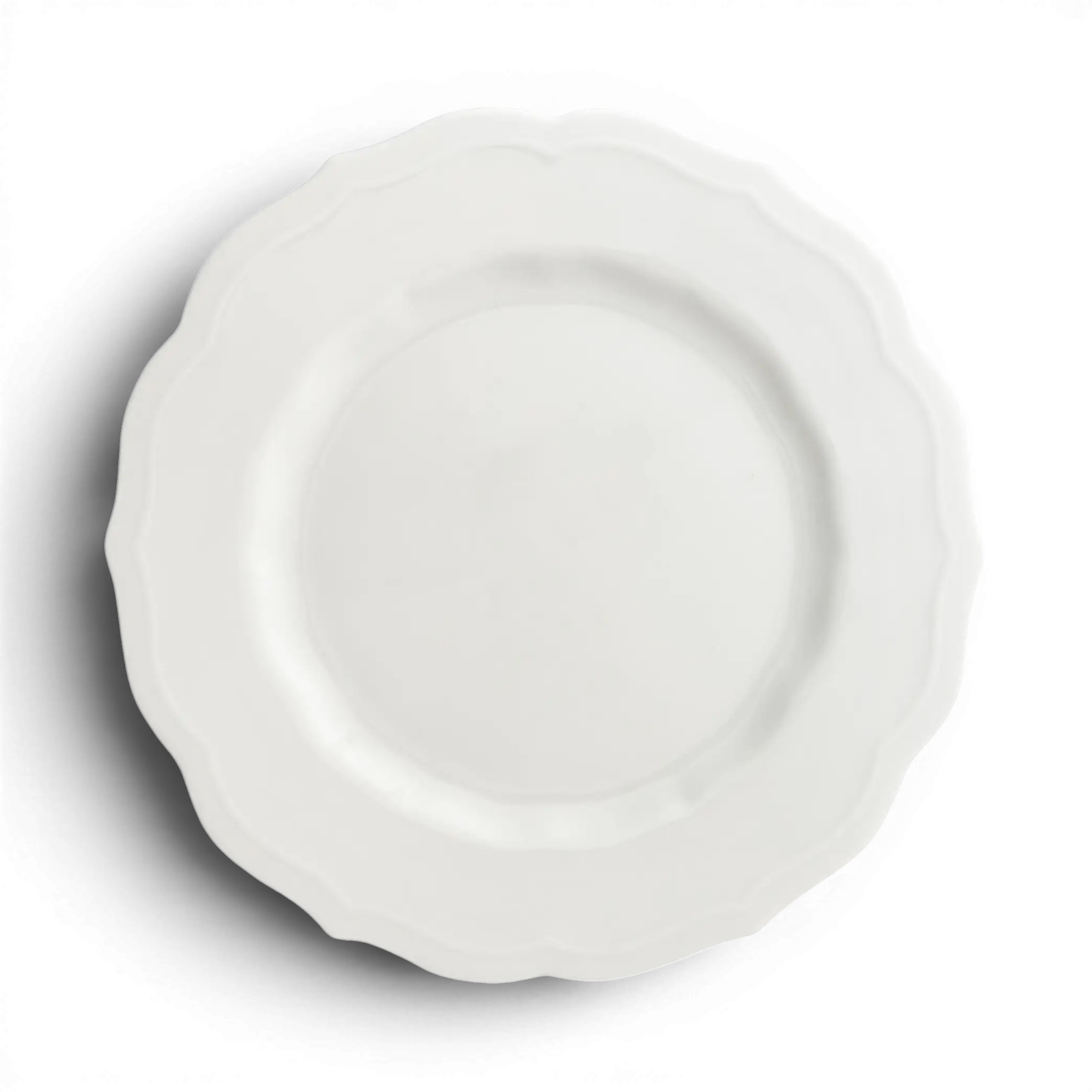 White Scalloped Edge Salad Plate | 8.25"