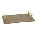 Tortoise Resin Serving Board with Handles