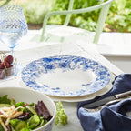 Summer Blues Rimmed Dinner Plate | 10.75"
