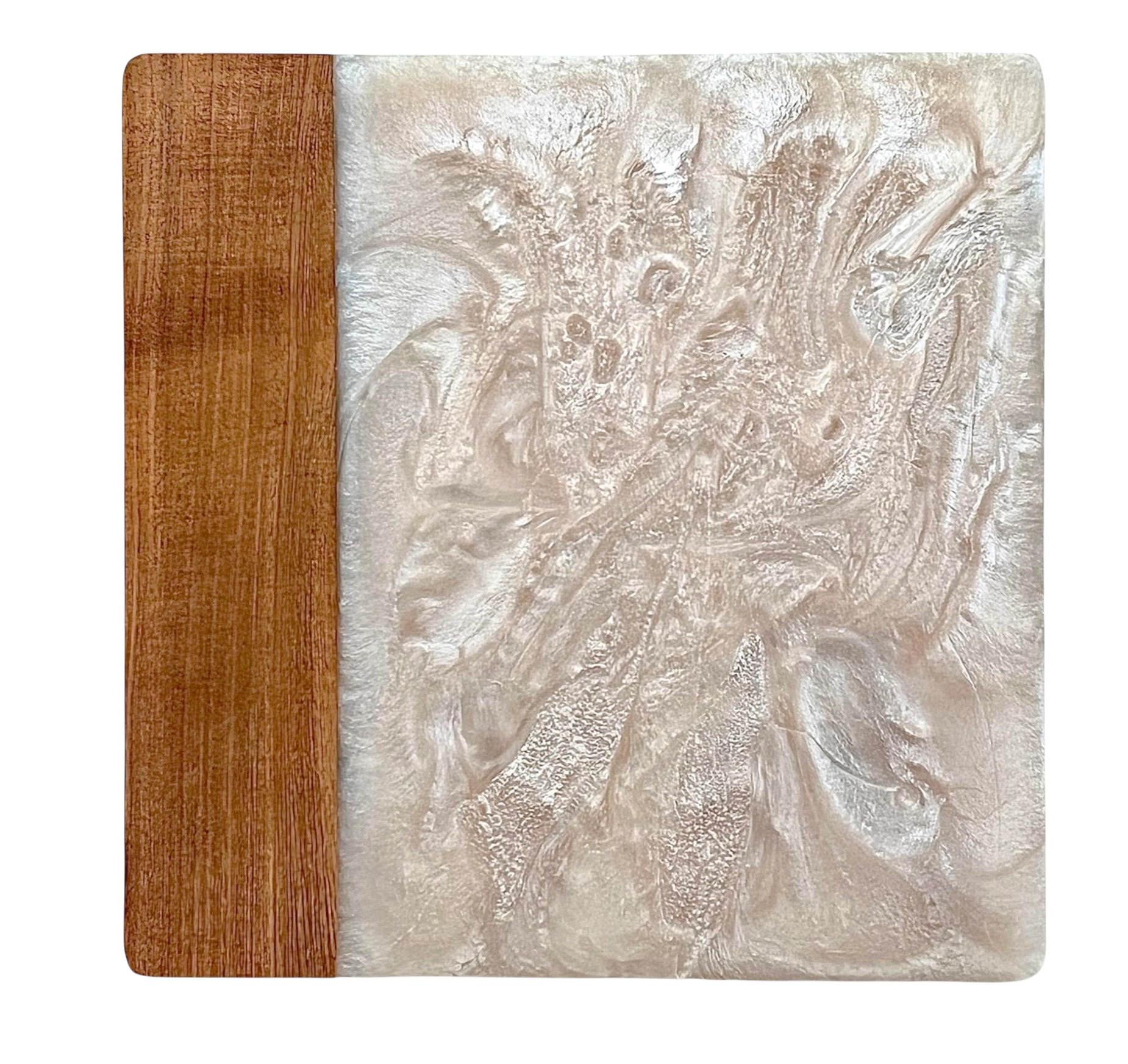Ivory Resin & Wood Cheese Board
