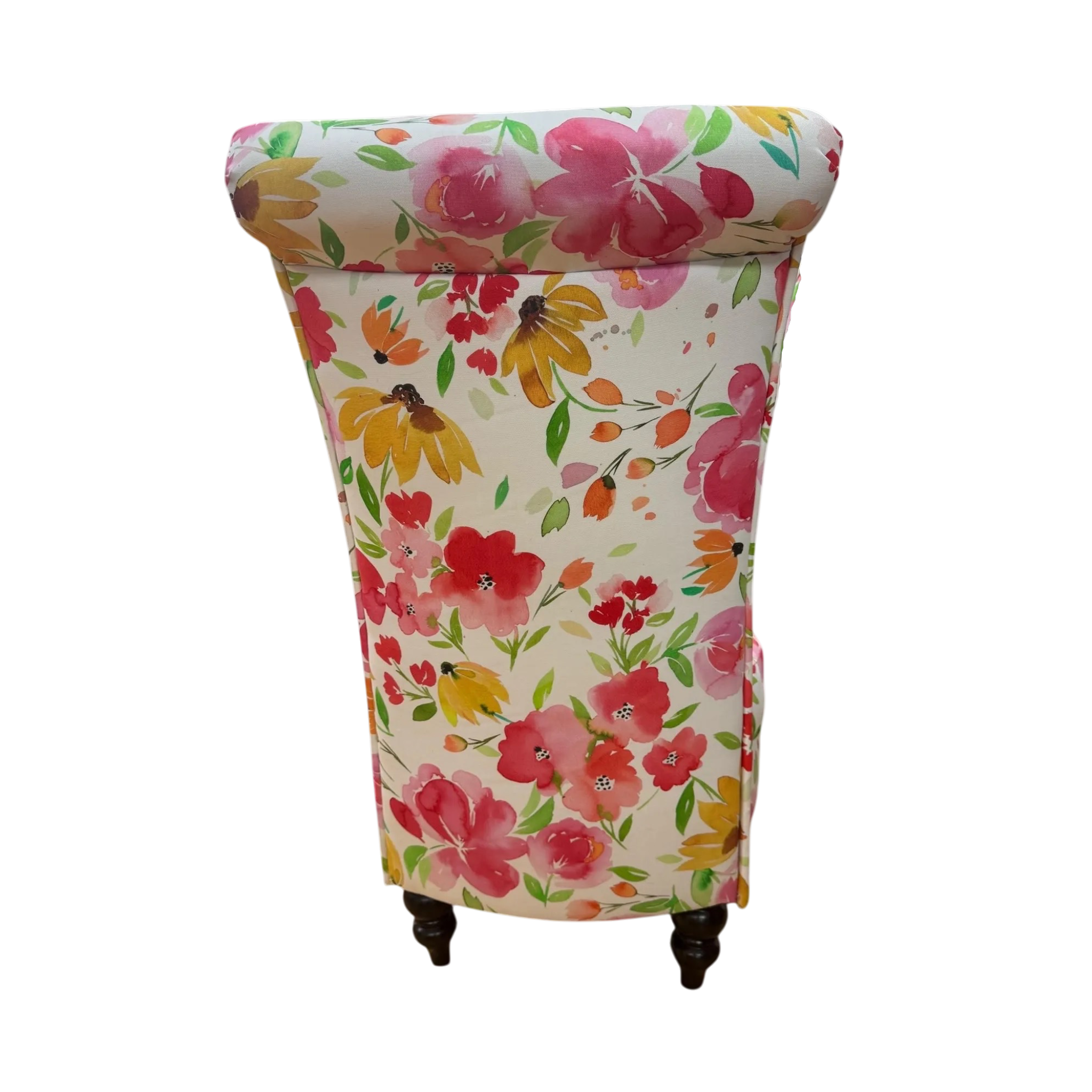 Watercolor Floral Slipper Chair