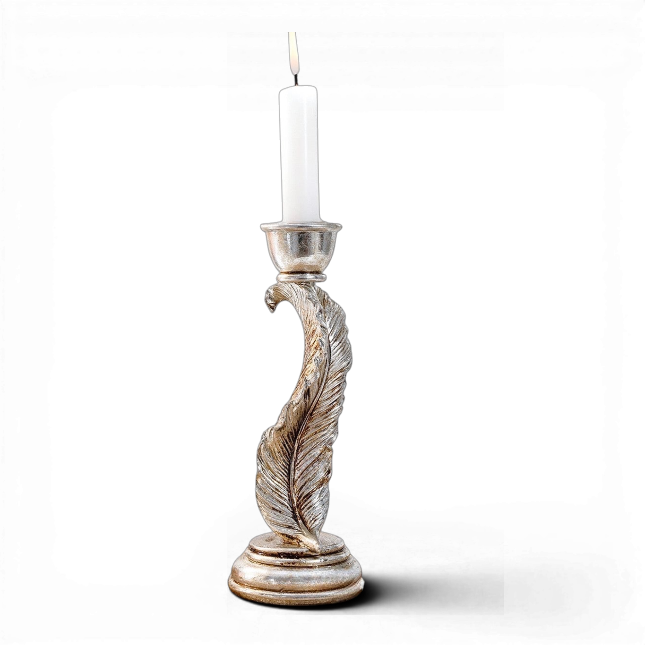 Decorative Feather Candle Holder