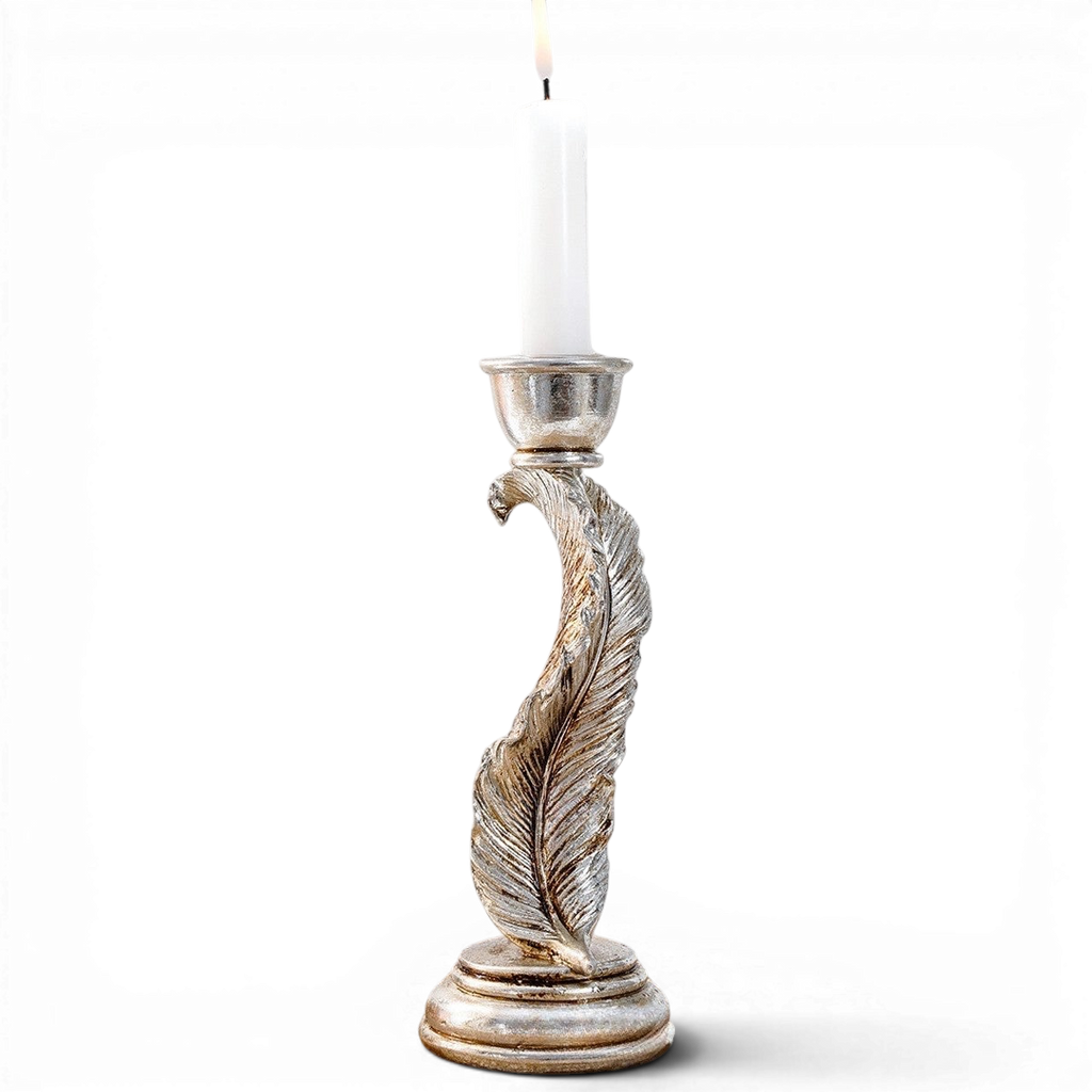 Decorative Feather Candle Holder