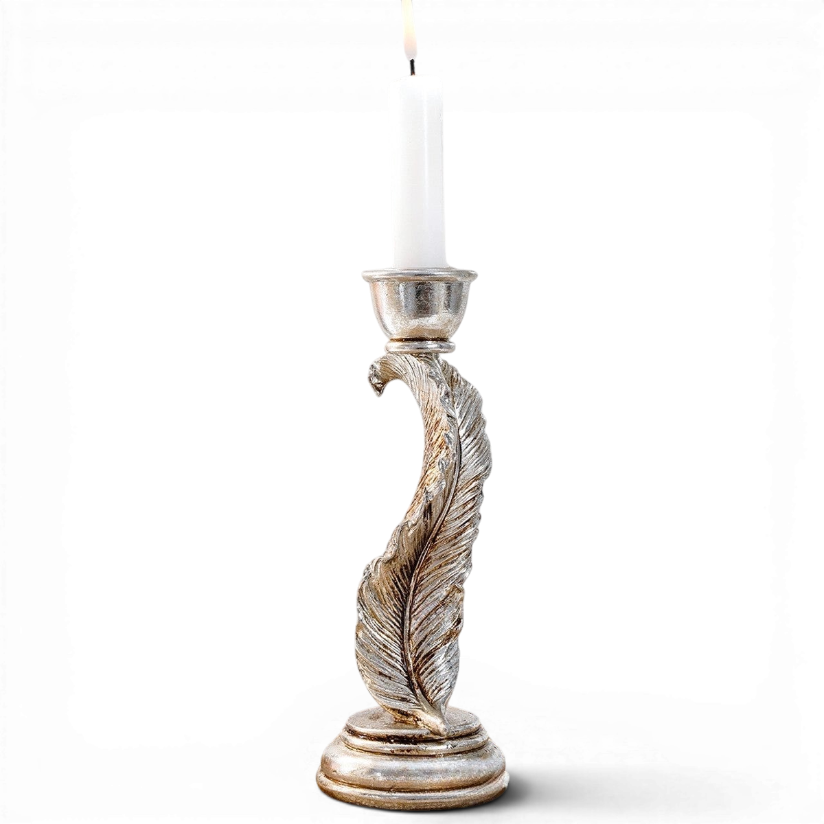 Decorative Feather Candle Holder