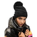 Highline Handmade Faux Fur Beanie | Black