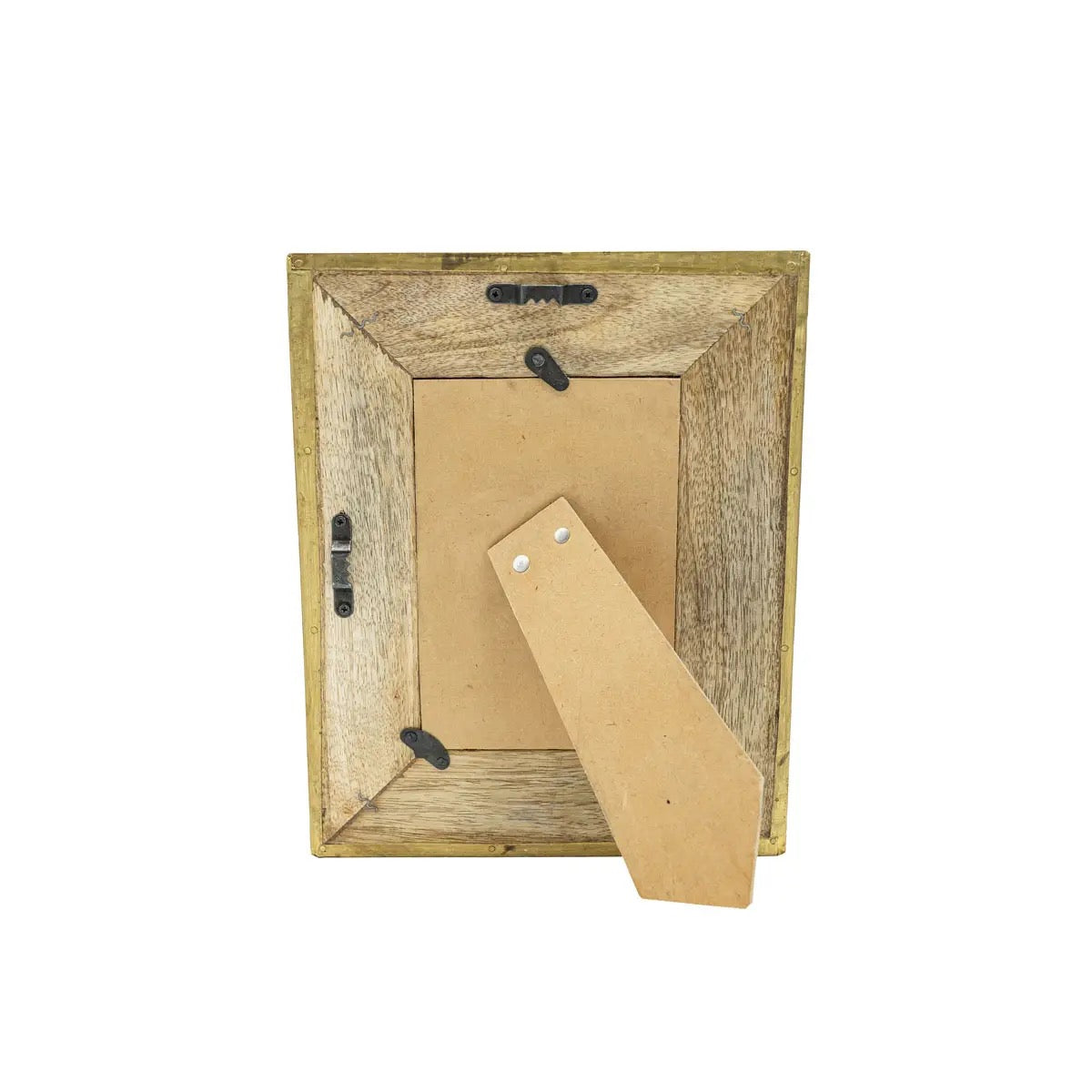 Berlin Hammered Brass Diamond Photo Frame | 4 x 6