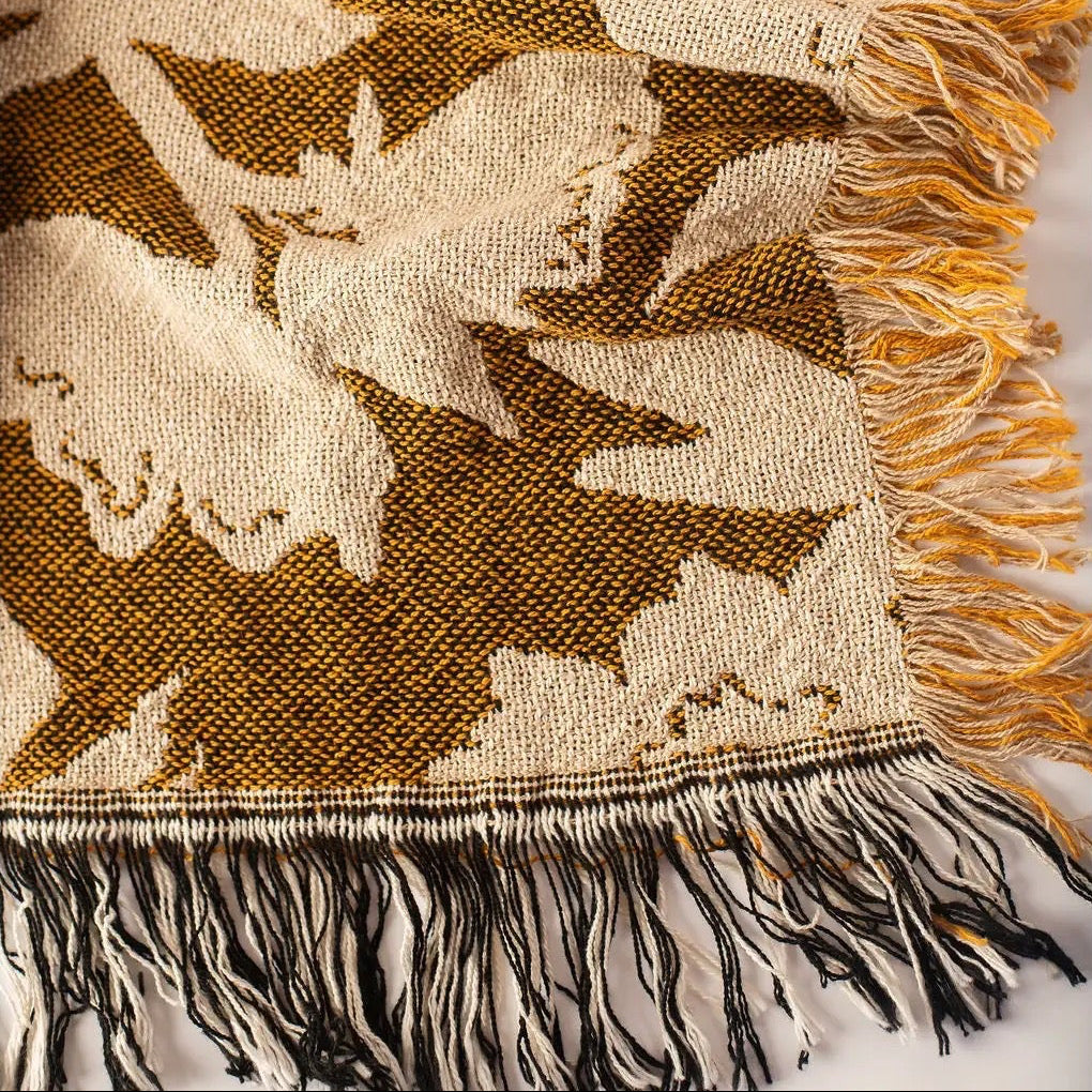 ADDY Throw Blanket | Ochre