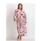 Rani Kimono Robe | Ivory Multi Birds