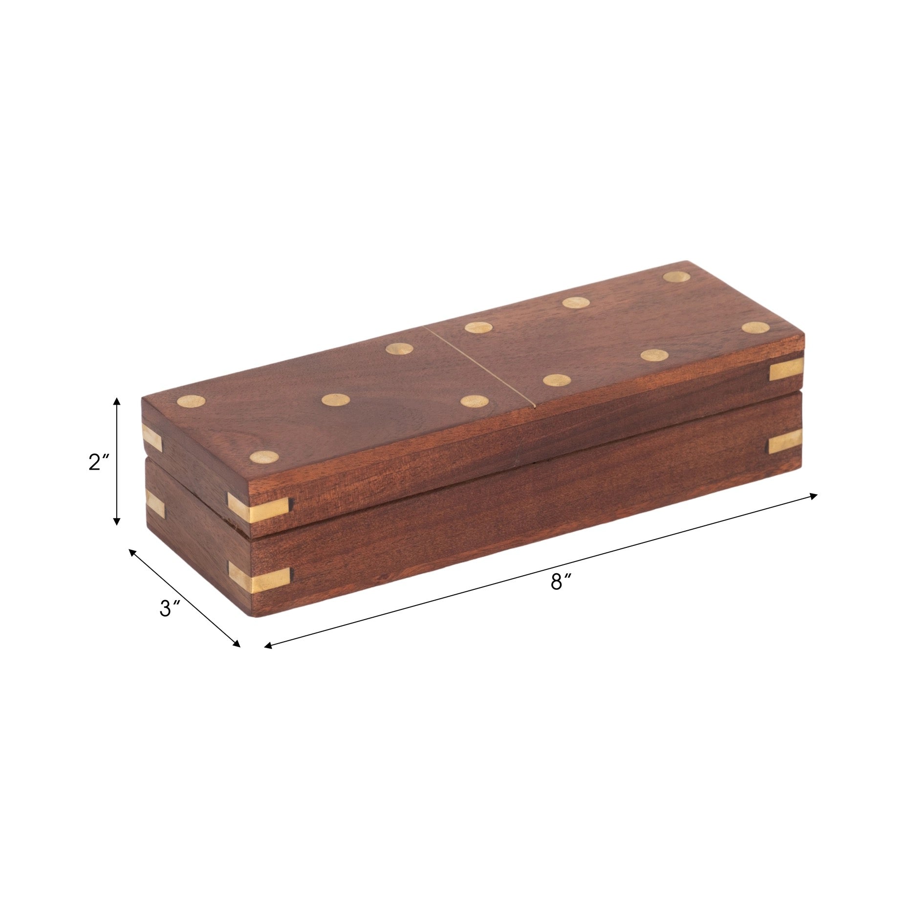 Dominoes Wood Box Game Set