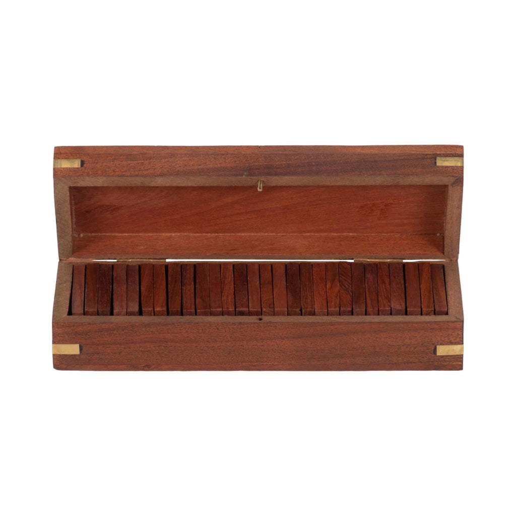 Dominoes Wood Box Game Set