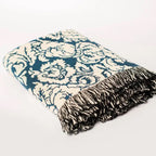 VERONA Throw Blanket | Cerulean