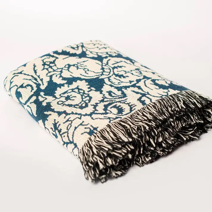 VERONA Throw Blanket | Cerulean