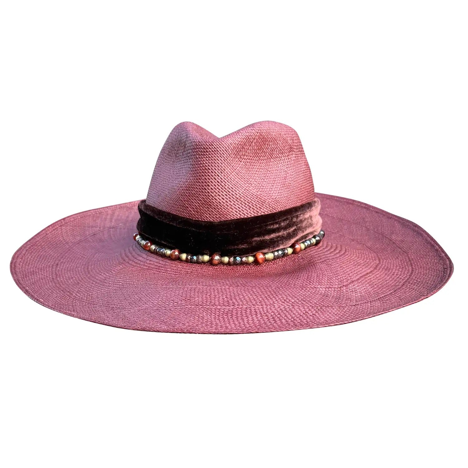 Crimson Bloom Straw Hat