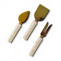 Ivory Resin & Steel Cheese Tools