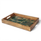 Moon Horse Resin & Mango Wood Decorative Tray | Choice of Size