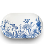 Summer Blues Large Oval Platter | 16"L x 9"W