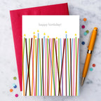 "Happy Birthday” Candles Greeting Card