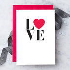 "LOVE" Greeting Card