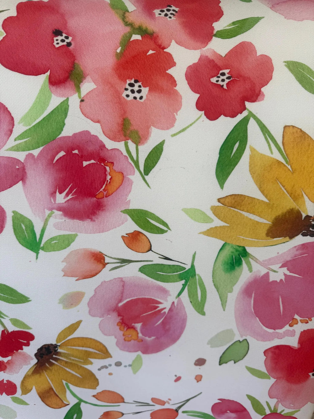 Watercolor Floral Slipper Chair