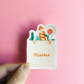 "Market Totebag" Clear Vinyl Sticker