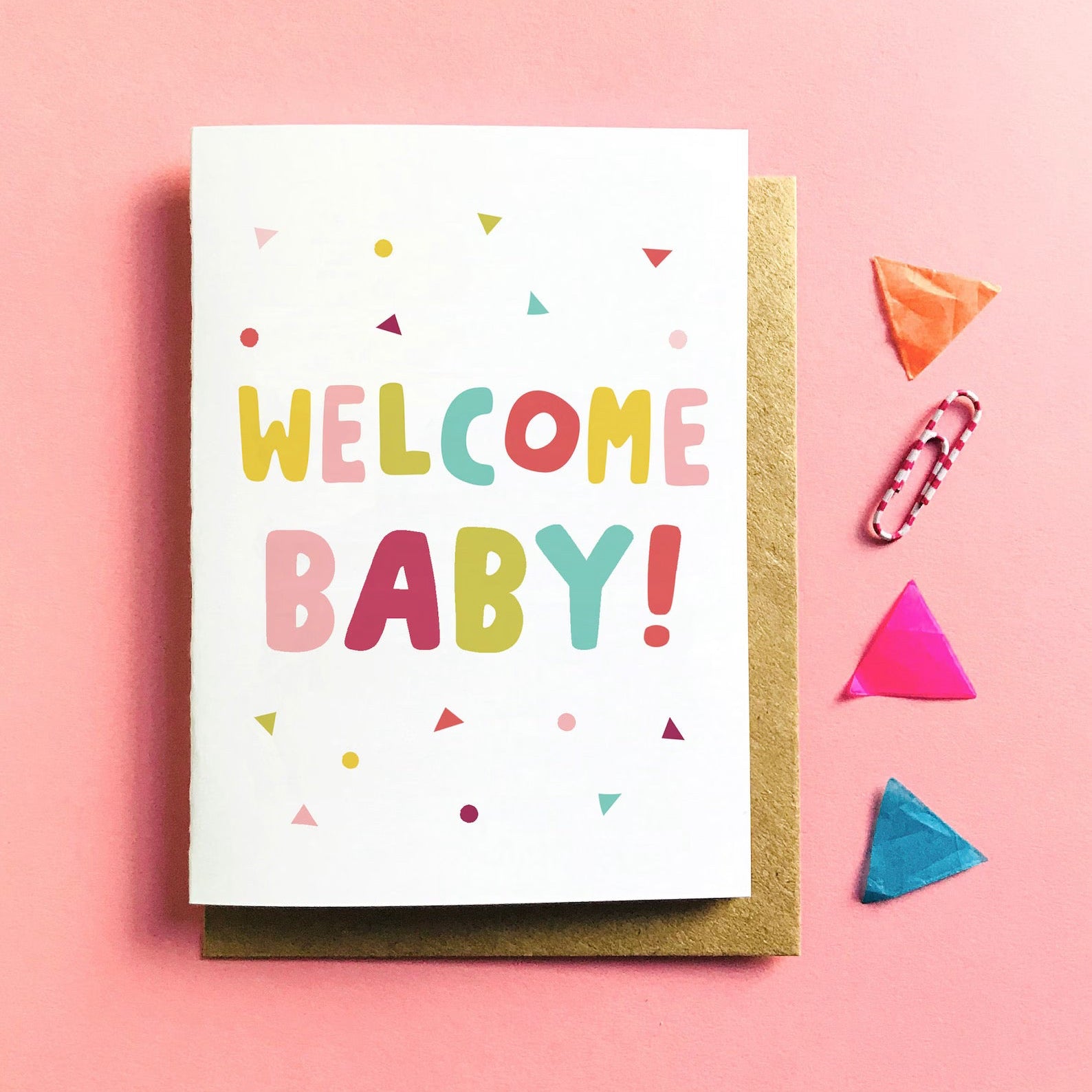 "Welcome Baby" Greeting Card