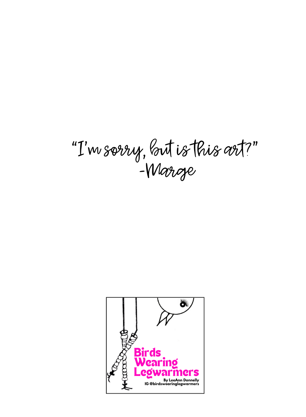 "Marge" Greeting Card