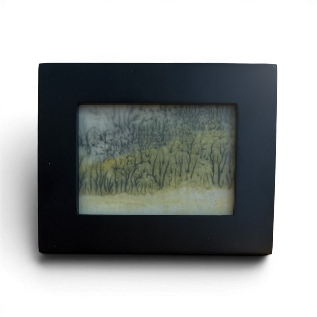 "Marsh" Encaustic Monotype