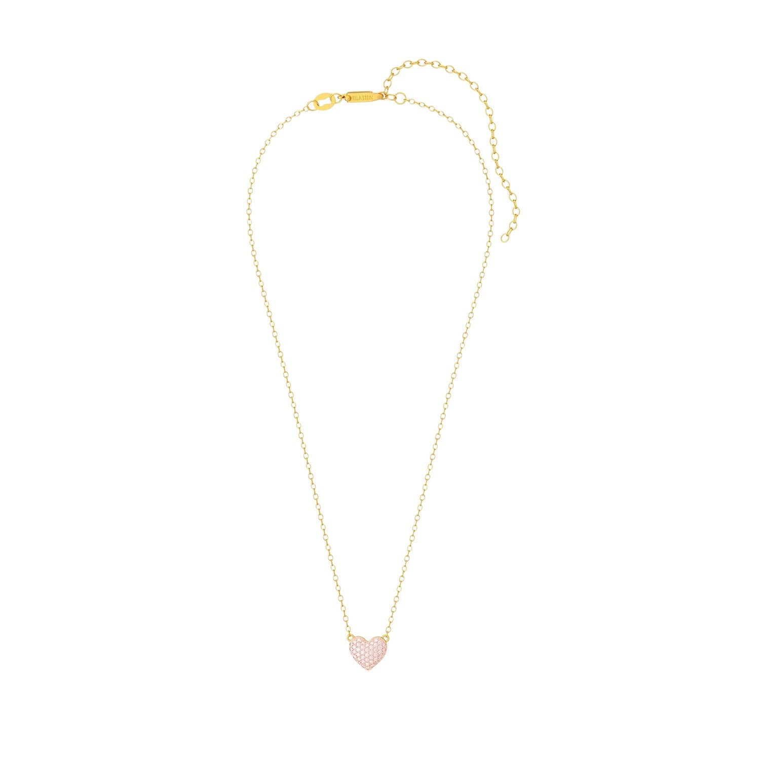 Mini Pink Heart Pendant Necklace