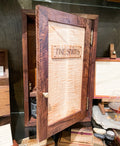 One Man's Hands Fine Spirits Cabinet — Claro Walnut & Curly Maple