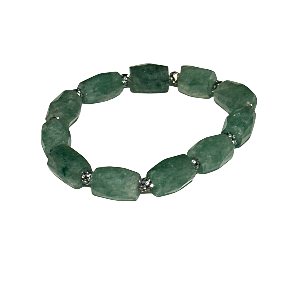 Green Strawberry Quartz Bracelet