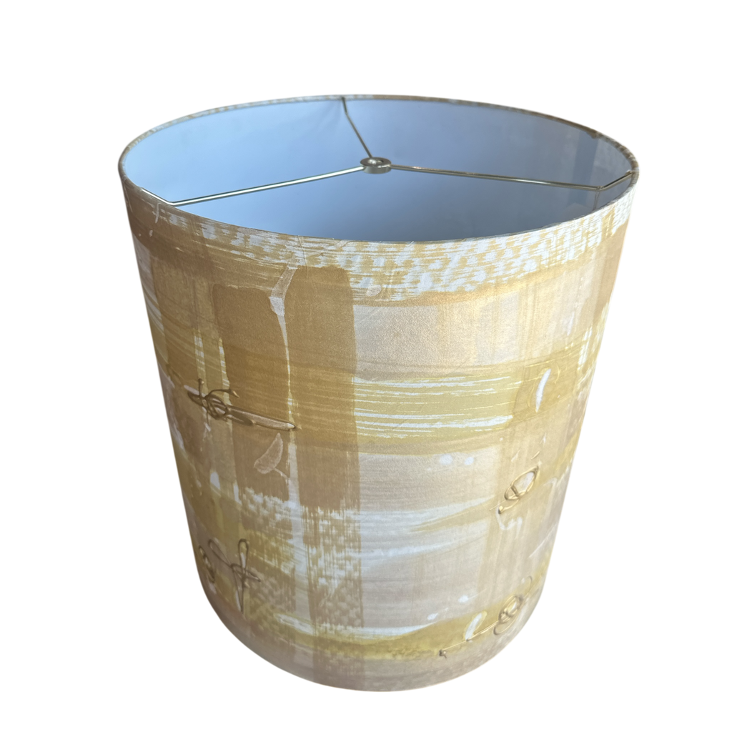 Yellow & Gold Lamp Shade 15"