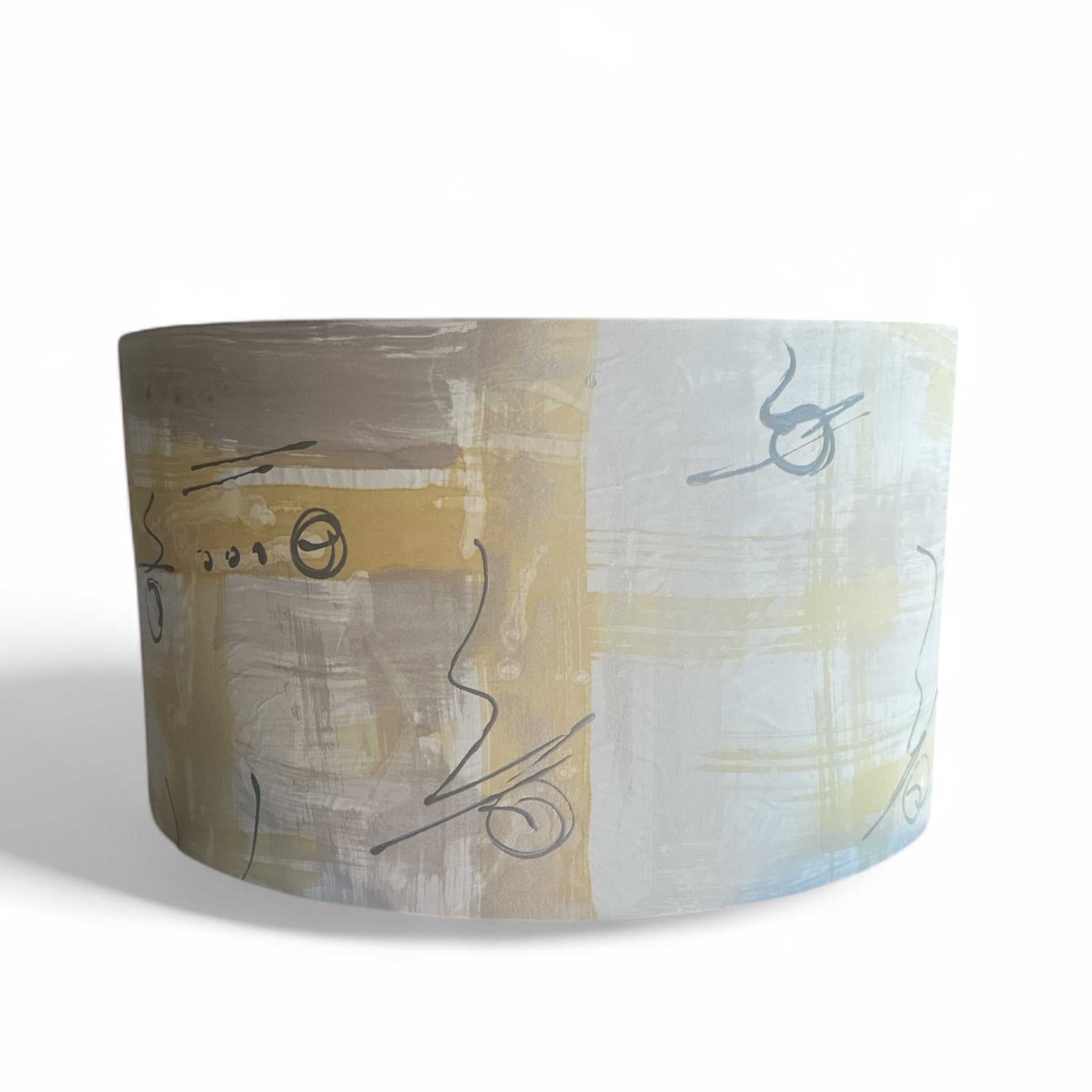 Gold, Silver, Yellow & Gray Lamp Shade 18"