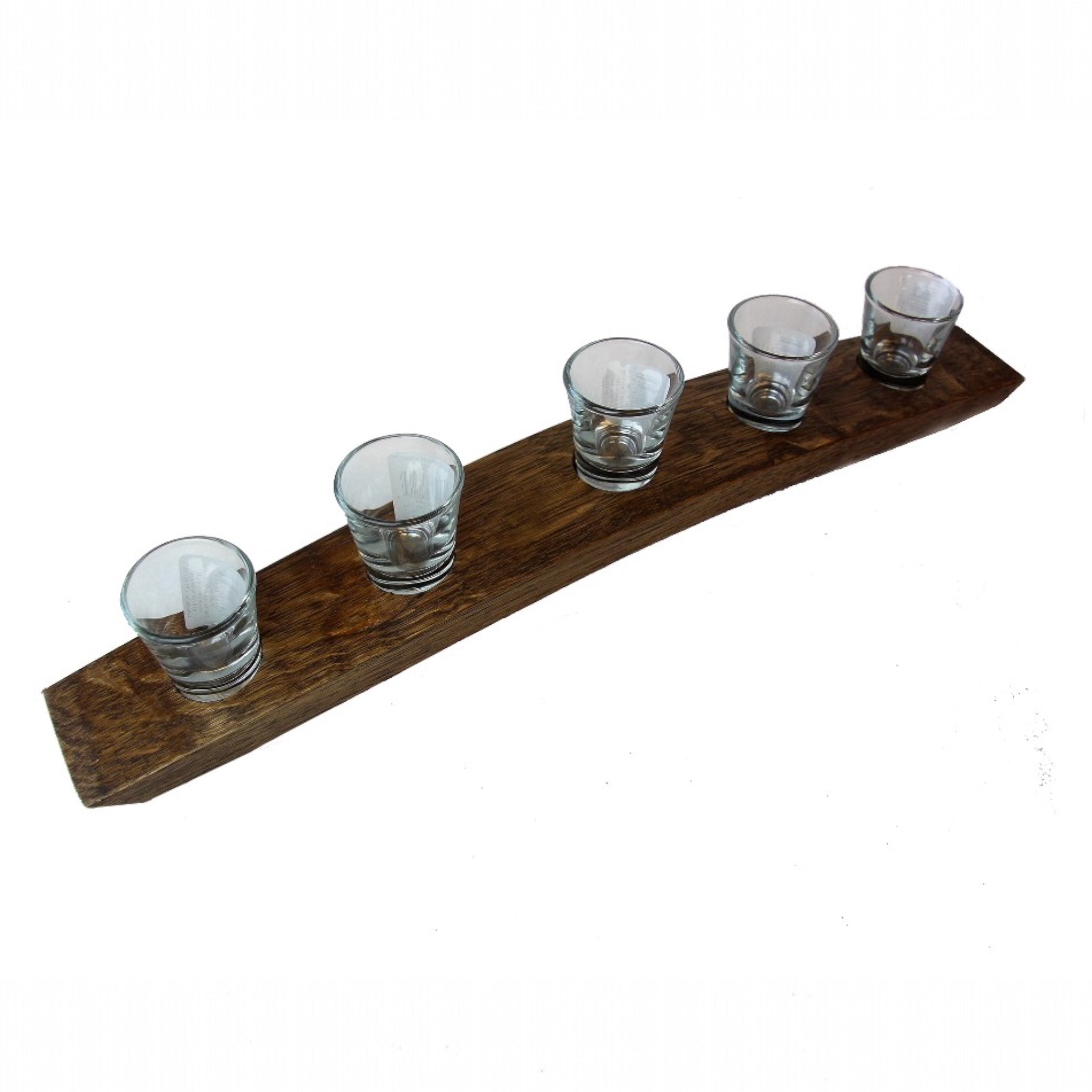 5 Shot Glass Whiskey Stave Flight - Thumbnail 2