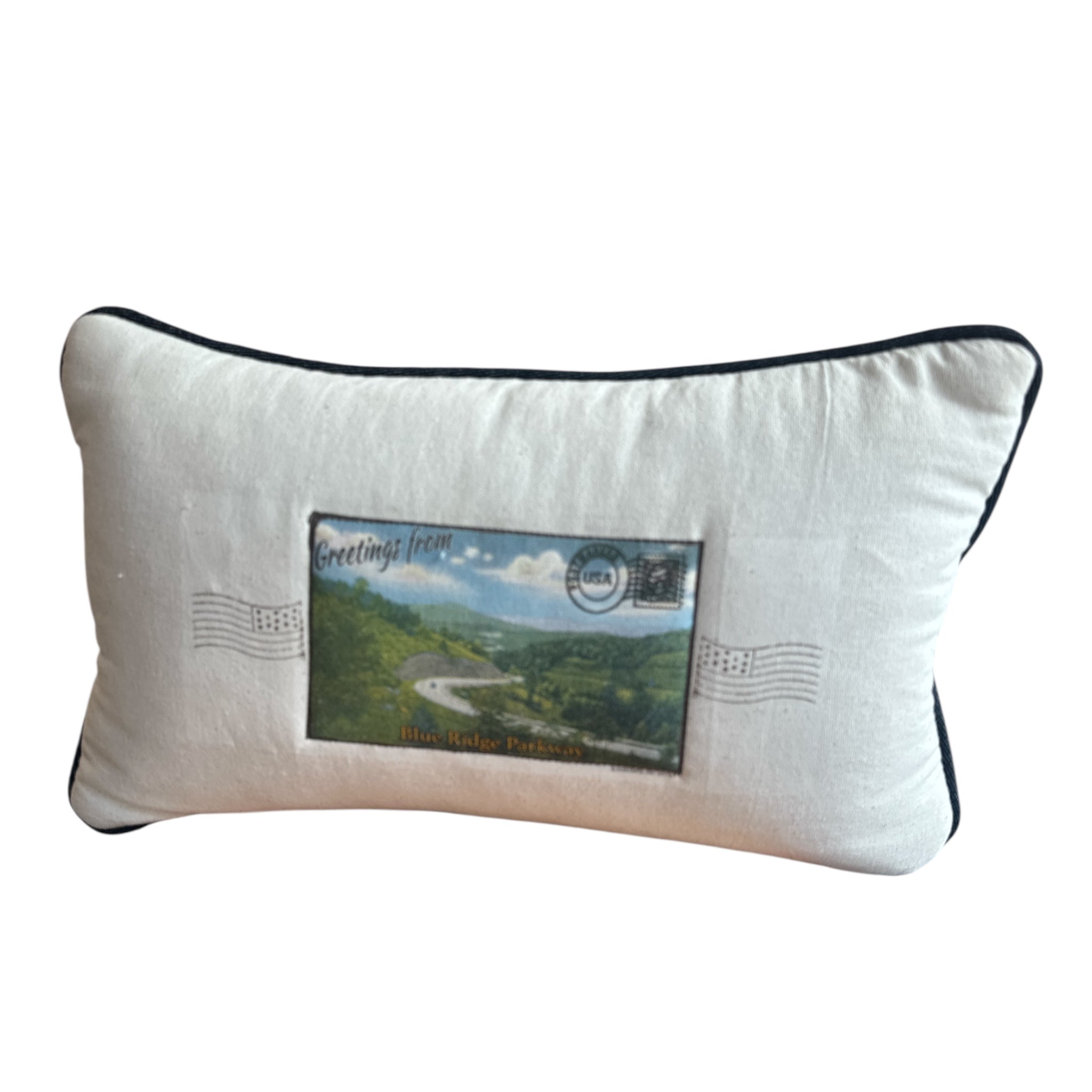 Vintage Postcard Throw Pillow - Thumbnail 3