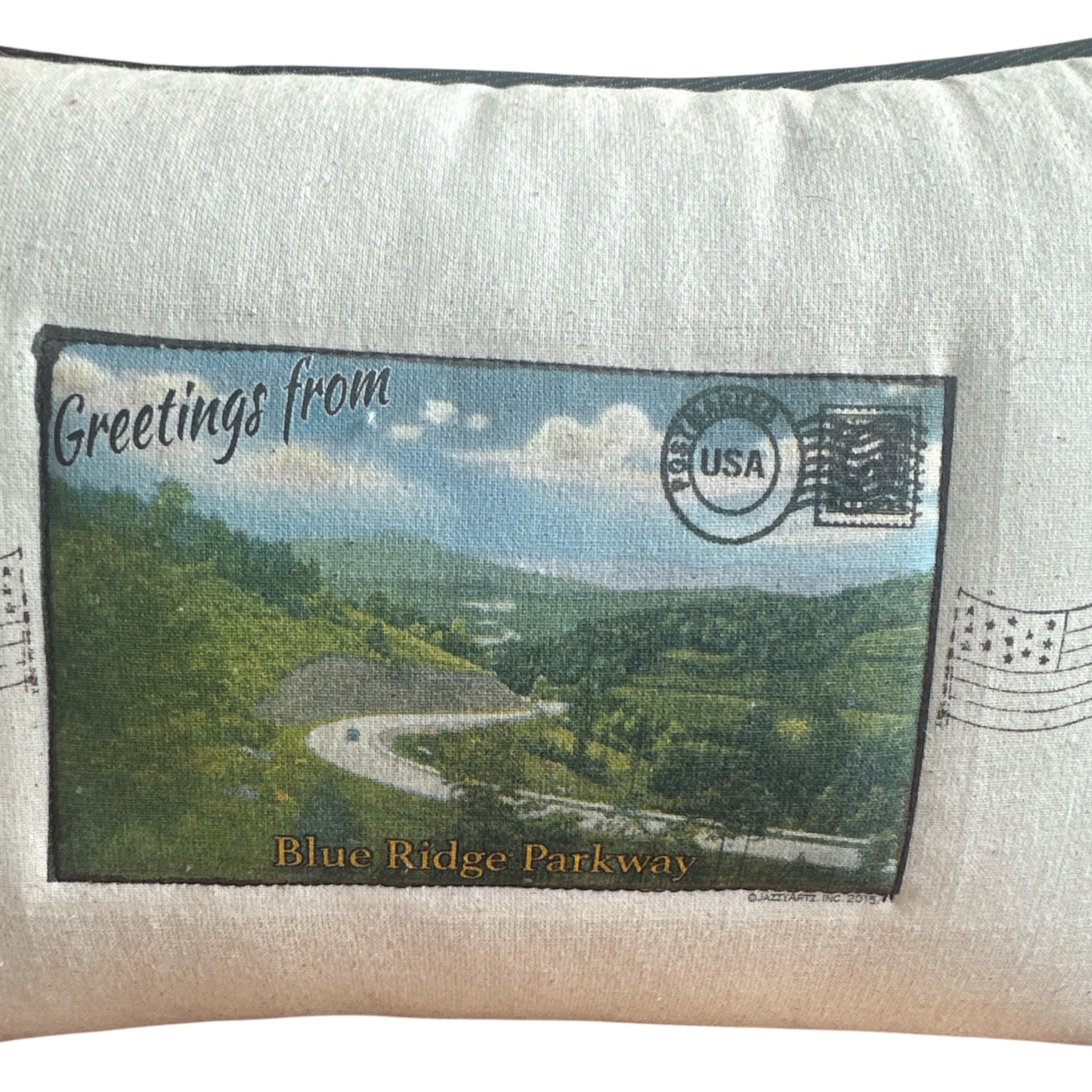 Vintage Postcard Throw Pillow