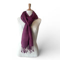 Hand-Dyed 100% Silk Wrap | Mulberry Stillness