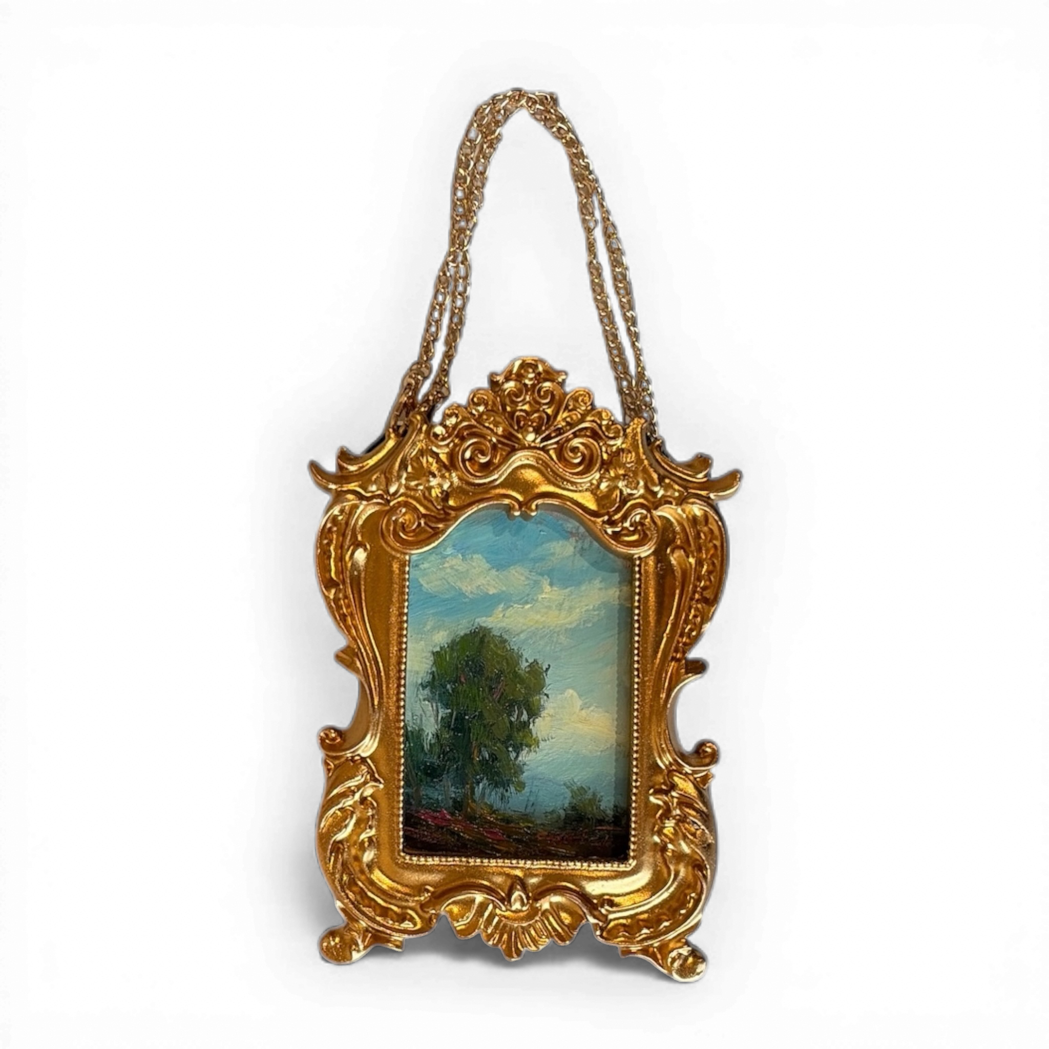 Distant Mist: Miniature Framed Painting
