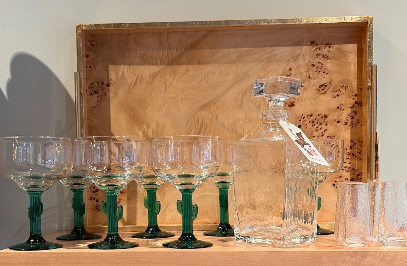 Vintage Cactus Margarita Glass