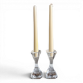 Vintage Crystal Candle Holders | Set of 2