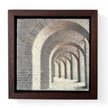 "Passage" Encaustic Wax on Panel w/ Walnut Frame