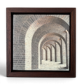 "Passage" Encaustic Wax on Panel w/ Walnut Frame
