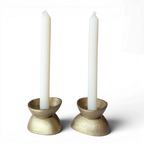 Brass-Plated Bowl Taper/Pillar Holder